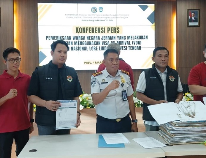 Kantor Imigrasi Palu Amankan WNA Asal Jerman