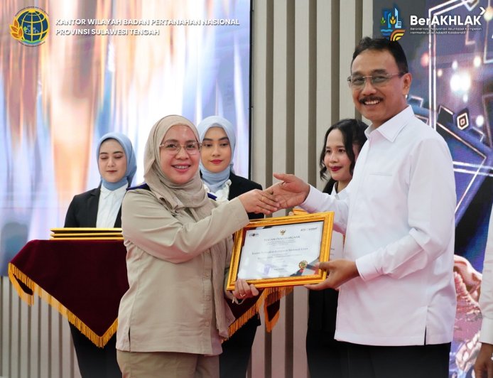 Kantah Morowali Utara Raih Predikat WTAB 2026, Bukti Komitmen Wujudkan Layanan Pertanahan yang Bersih dan Berkualitas