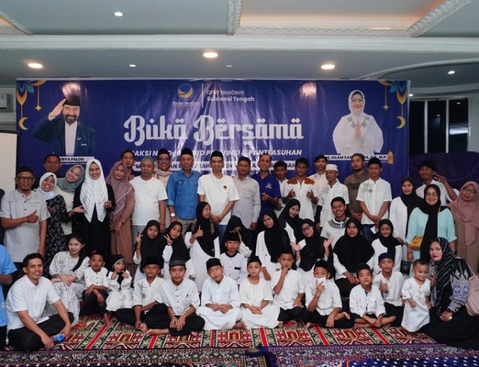 DPW Nasdem Sulteng Beri Santunan dan Buka Puasa Bersama Anak Panti Asuhan
