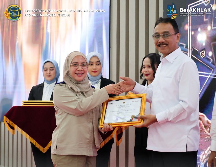 Kantah Morowali Utara Raih Predikat WTAB 2026, Bukti Komitmen Wujudkan Layanan Pertanahan yang Bersih dan Berkualitas