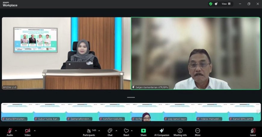 Gelar Webinar Nasional Soal Pengadaan Barang/Jasa, Sekjen ATR/BPN: Prinsip Utamanya adalah Transparansi