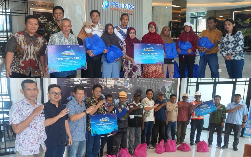 Raih Berkah Ramadhan: PT Pelindo TPK Pantoloan Berbagi Takjil dan Sembako