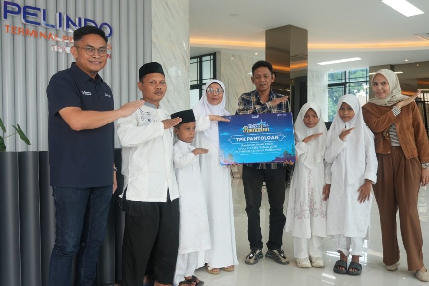 TPK Pantoloan Salurkan Santunan Anak Yatim dan Paket Takjil dalam Program Pelindo Berbagi