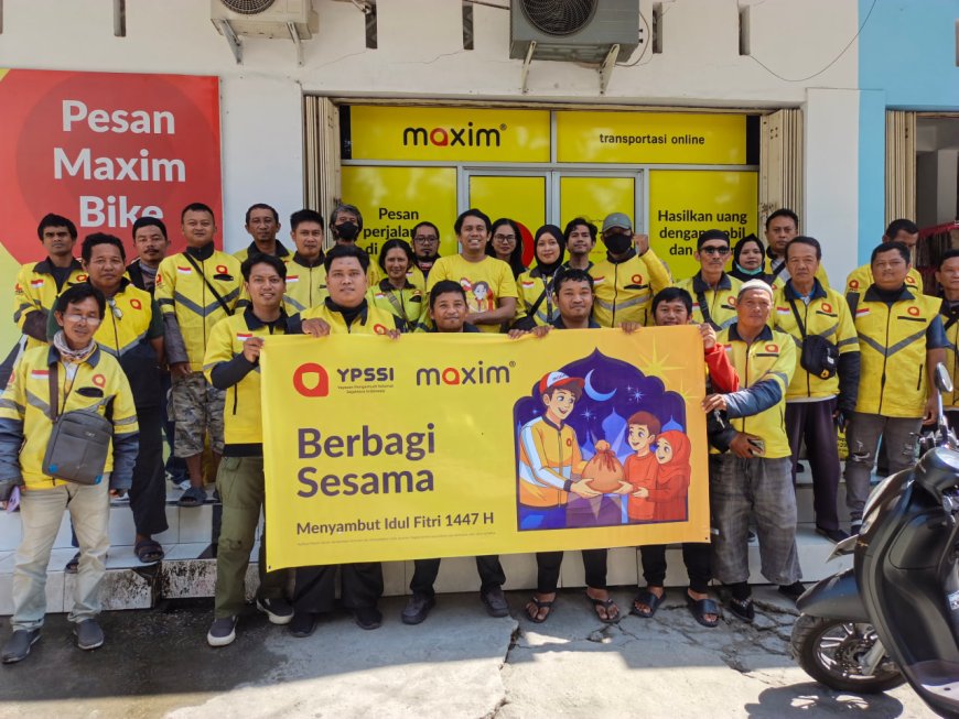 Maxim Palu Salurkan Sembako dan Siapkan BHR untuk Pengemudi