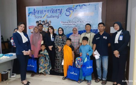 Puluhan Anak Ikut Khitanan Massal  Gratis HUT ke-57 Bank Sulteng