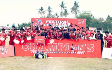 SSB Aditama Bahari Juara Festival Sepakbola Rakyat U-17 Palu