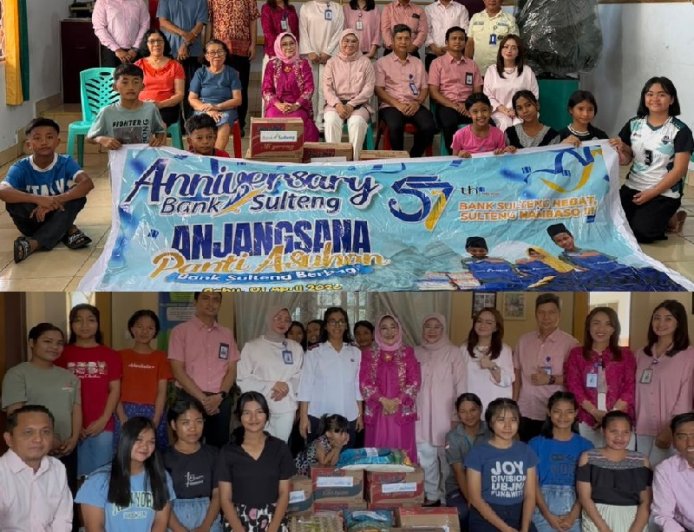 Peringati HUT ke-57: Bank Sulteng Anjangsana ke Empat Panti Asuhan