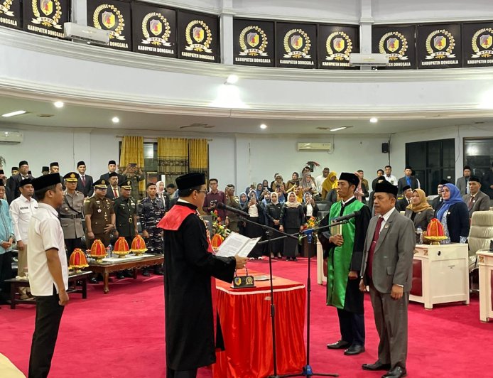 Yasin Lataka Resmi Sah Ketua DPRD Donggala