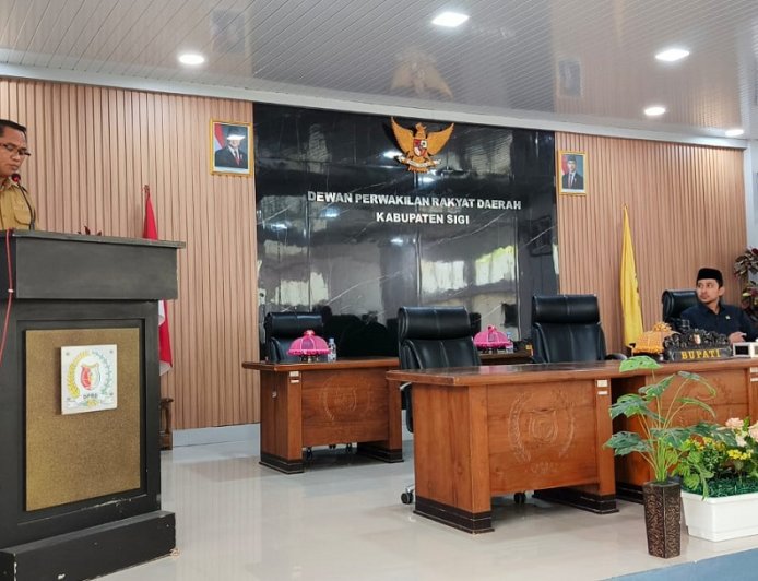 Wabup Sigi Sampaikan Perubahan Raperda Tentang Pajak