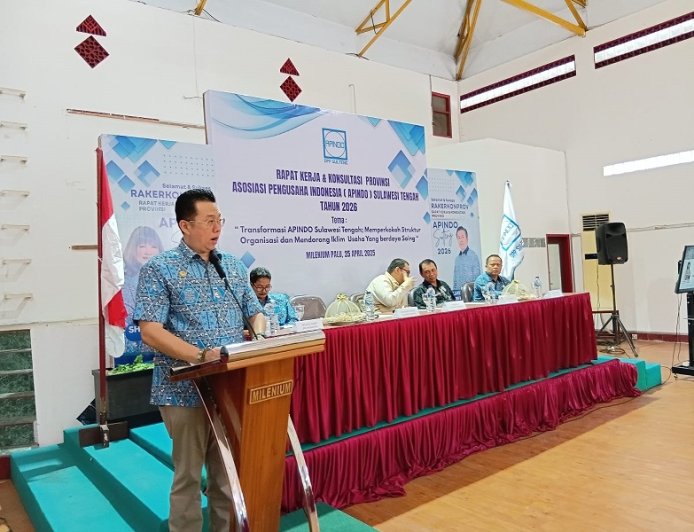 Di Acara Rakerkonprov, Ketua APINDO Sulteng Tekankan Pentingnya Kolaborasi Lintas Sektor