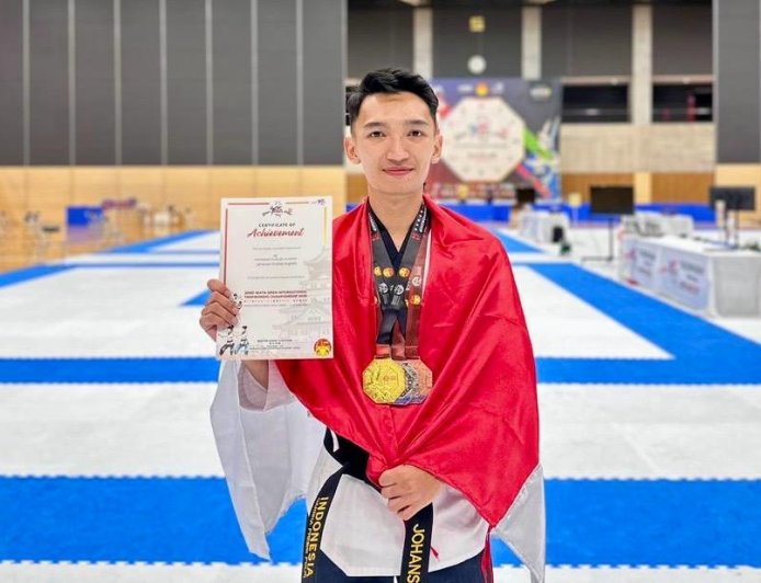 Taekwondoin Sulteng Borong Tiga Medali di Kejuaraan Internasional Jepang