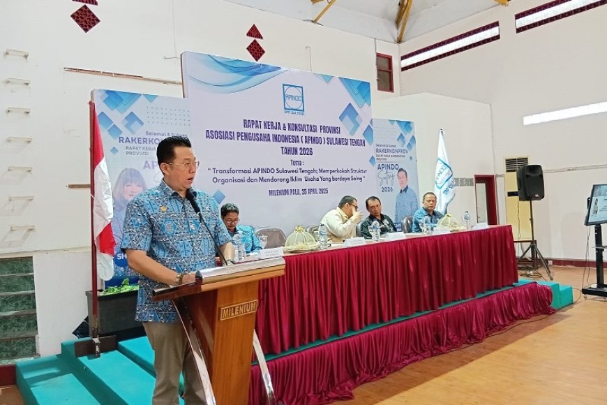 Di Acara Rakerkonprov, Ketua APINDO Sulteng Tekankan Pentingnya Kolaborasi Lintas Sektor