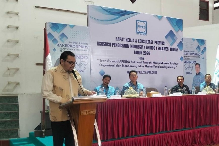 Rakerkonprov APINDO Sulteng, Gubernur:  Kolaborasi, Kunci Majukan Ekosistem Usaha di Sulteng