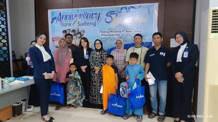 Puluhan Anak Ikut Khitanan Massal  Gratis HUT ke-57 Bank Sulteng