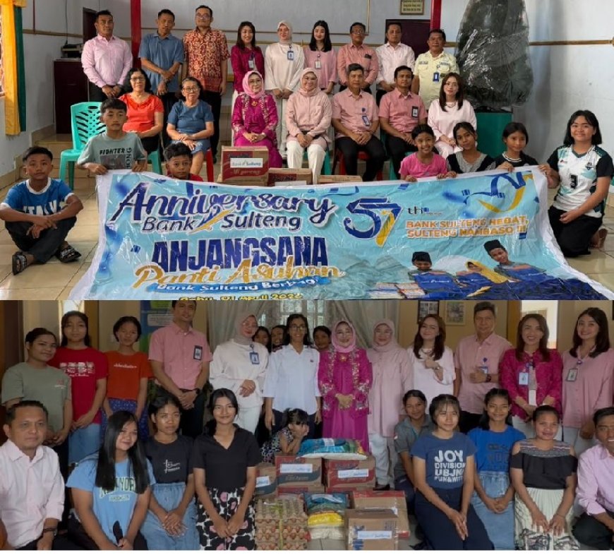 Peringati HUT ke-57: Bank Sulteng Anjangsana ke Empat Panti Asuhan