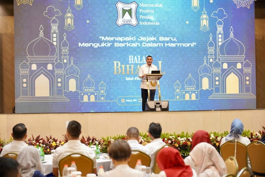 Hadiri Halalbihalal MAPPI, Wamen Ossy Ingatkan Pentingnya Nilai Integritas dalam Profesi Penilai