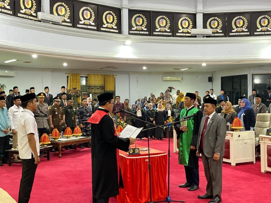 Yasin Lataka Resmi Sah Ketua DPRD Donggala