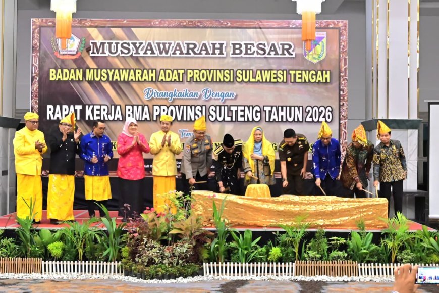Wagub Sulteng Buka Mubes BMA 2026, Dorong Penguatan Lembaga Adat