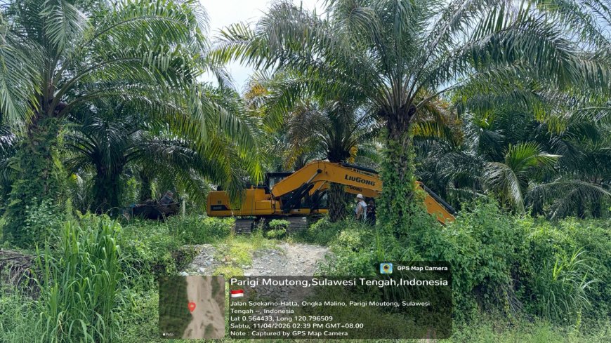 Penertiban PETI di Parigi Moutong, Polda Sulteng Amankan 7 Alat Berat