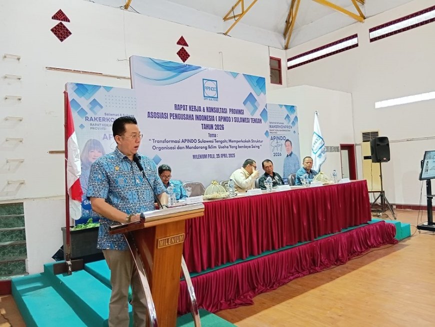 Di Acara Rakerkonprov, Ketua APINDO Sulteng Tekankan Pentingnya Kolaborasi Lintas Sektor