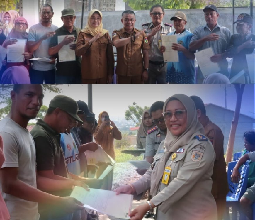 Diawali Wali Kota, Kantor Pertanahan Kota Palu Serahkan 180 Sertipikat