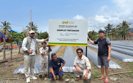 CSR IMIP Perkuat Kemandirian Ekonomi Petani Lokal