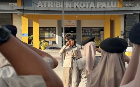 Pertanahan Kota Palu Gelar Apel Pagi sebagai Penguatan Budaya Kerja