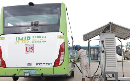 Dukung Percepatan Elektrifikasi, IMIP Operasikan Bus Listrik untuk Karyawan