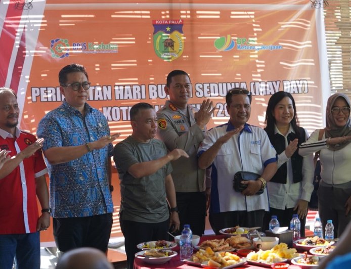 Wali Kota Palu Apresiasi Peringatan May Day Yang Dilakukan Serikat Pekerja