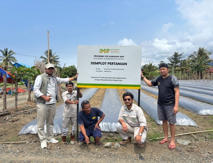 CSR IMIP Perkuat Kemandirian Ekonomi Petani Lokal