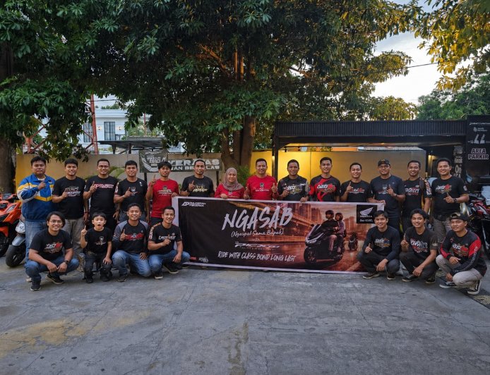 Honda Sulteng Gelar NGASAB Bersama Pengguna Honda PCX 160