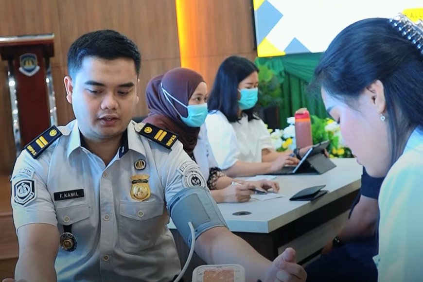 Imigrasi Palu Gandeng Puskesmas Pemeriksaan Kesehatan Gratis bagi Pegawai