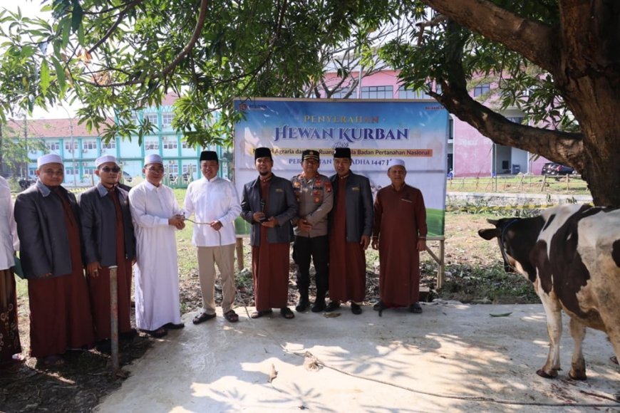 Semarak Iduladha 1447 H, Menteri Nusron Salurkan Hewan Kurban ke Pondok Pesantren Attaqwa
