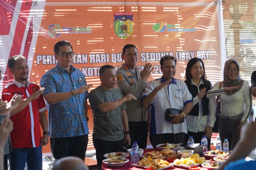 Wali Kota Palu Apresiasi Peringatan May Day Yang Dilakukan Serikat Pekerja