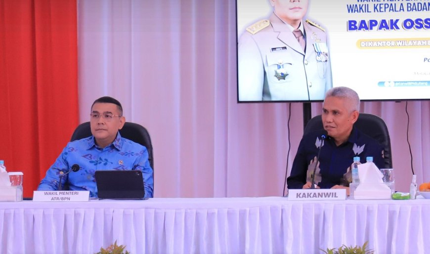 Pertanahan Kota Palu Ikuti Kegiatan Pengarahan Wamen ATR/Waka BPN