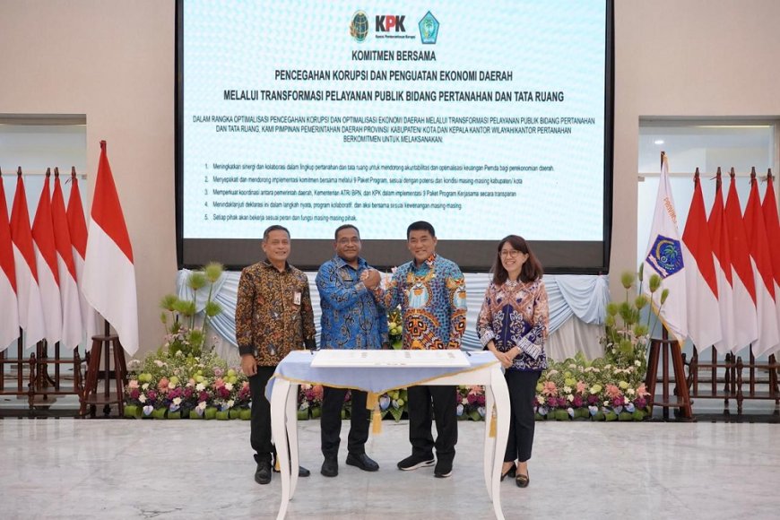 Kementerian ATR/BPN dan KPK Jadikan Sulut Lokasi Percontohan Transformasi Pelayanan Publik di Bidang Pertanahan