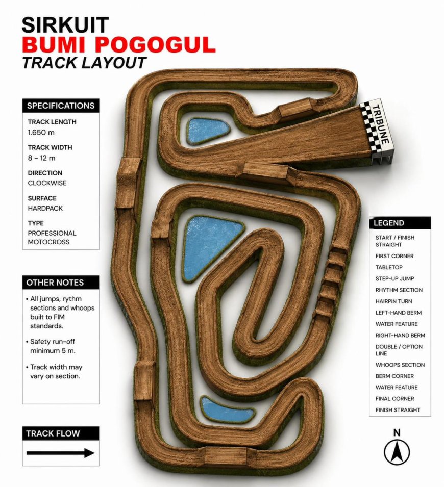 Sirkuit Bumi Pogogul Buol Siap Gelar Kejurnas Grass Track Nasional