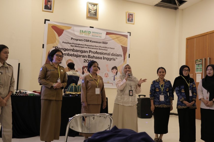 IMIP Latih 150 Guru Se-Bahodopi untuk Penguatan Kapasitas Bahasa Inggris
