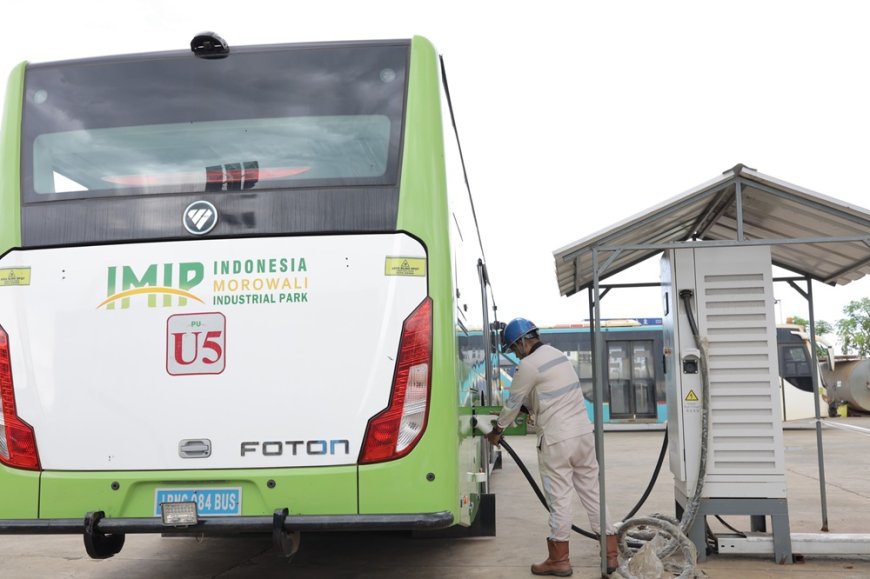 Dukung Percepatan Elektrifikasi, IMIP Operasikan Bus Listrik untuk Karyawan