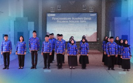 Kanwil BPN Sulteng Gelar Pengambilan Sumpah/Janji PNS dan Pelantikan Pejabat Fungsional Secara Daring