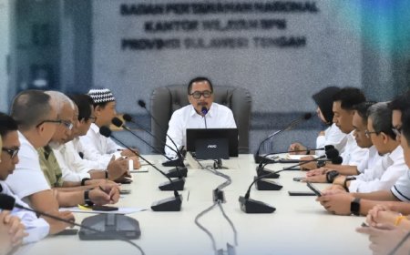 Kantor Pertanahan Kota Palu Hadiri Rapat Koordinasi Perdana Jajaran Kantah se-Sulawesi Tengah