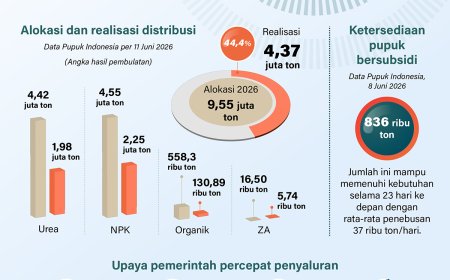 Distribusi Pupuk Bersubsidi Tembus 4 Juta Ton
