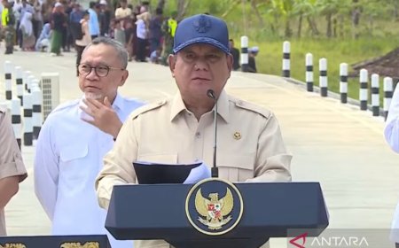 Prabowo Tegaskan Konektivitas Jalan Kunci Turunkan Biaya Logistik