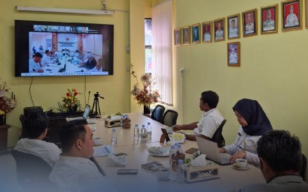 Kantah Kota Palu Ikuti Monitoring dan Evaluasi Program Strategis