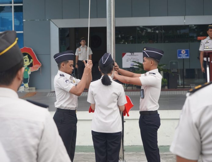 Imigrasi Palu Gelar Upacara Peringatan Hari Lahir Pancasila