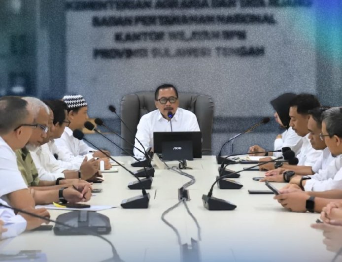 Kantor Pertanahan Kota Palu Hadiri Rapat Koordinasi Perdana Jajaran Kantah se-Sulawesi Tengah
