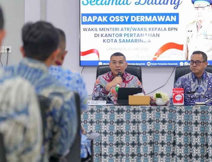 Berikan Pengarahan di Kantah Kota Samarinda, Wamen Ossy: ATR/BPN Harus Jadi Solusi Atas Pembangunan di Kaltim