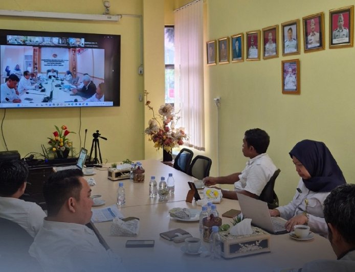 Kantah Kota Palu Ikuti Monitoring dan Evaluasi Program Strategis