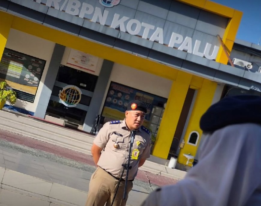 Apel Pagi di Kantah Kota Palu, Pimpinan Ingatkan Disiplin Kerja