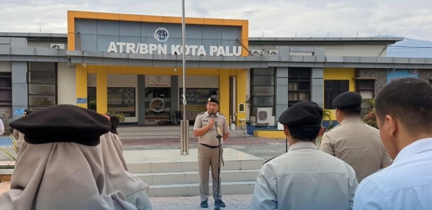 Apel Pagi di Kantah Kota Palu,  Pimpinan Ingatkan Pentingnya Disiplin